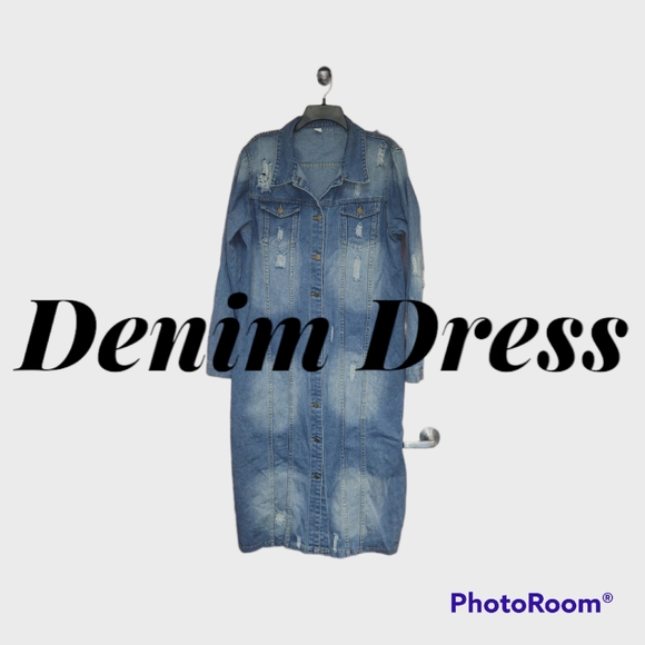None Dresses & Skirts - *SALE* EUC Denim Maxi Dress Size XL